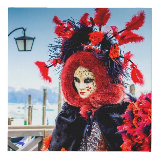 Carnival of Venice Faux Canvas Print (Front)
