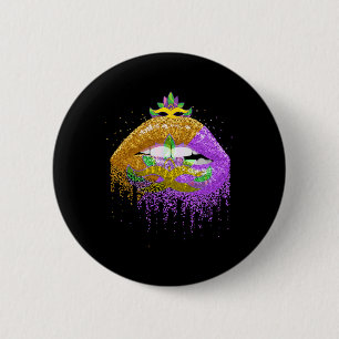 Carnival Party Costume Masquerade Lips Women Gift  Button