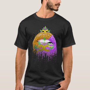 Carnival Party Costume Masquerade Lips Women Gift  T-Shirt