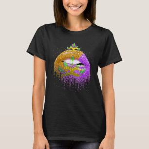Carnival Party Costume Masquerade Lips Women  Mard T-Shirt