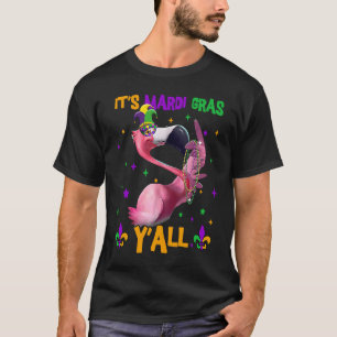 Carnival Party Flamingo Mardi Gras T-Shirt