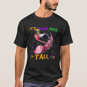 Carnival Party Flamingo Mardi Gras T-Shirt