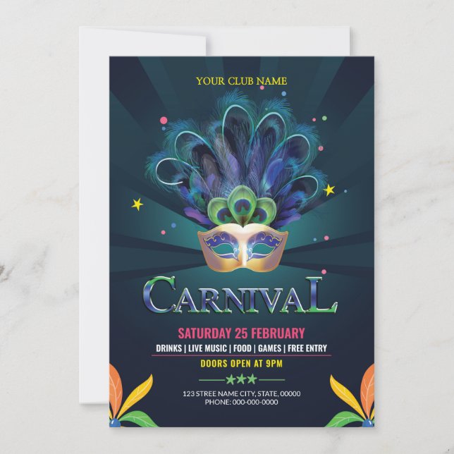 Carnival Party Flyer Template (Front)