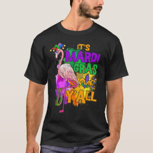 Carnival Party Idea Flamingo Mardi Gras 11 T-Shirt
