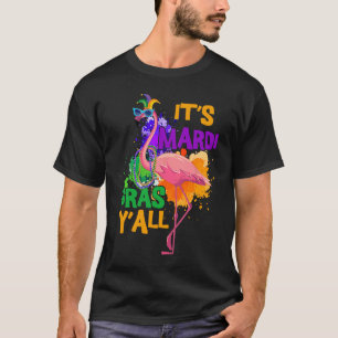 Carnival Party Idea Flamingo Mardi Gras 1 T-Shirt