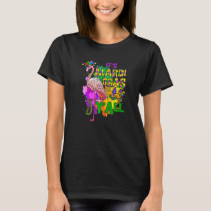 Carnival Party Idea Flamingo Mardi Gras Premium T-Shirt