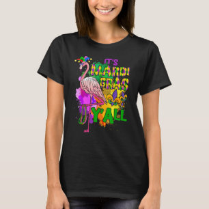 Carnival Party Idea Flamingo Mardi Gras T-Shirt