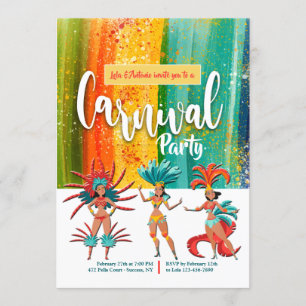 Carnival Party Invitations