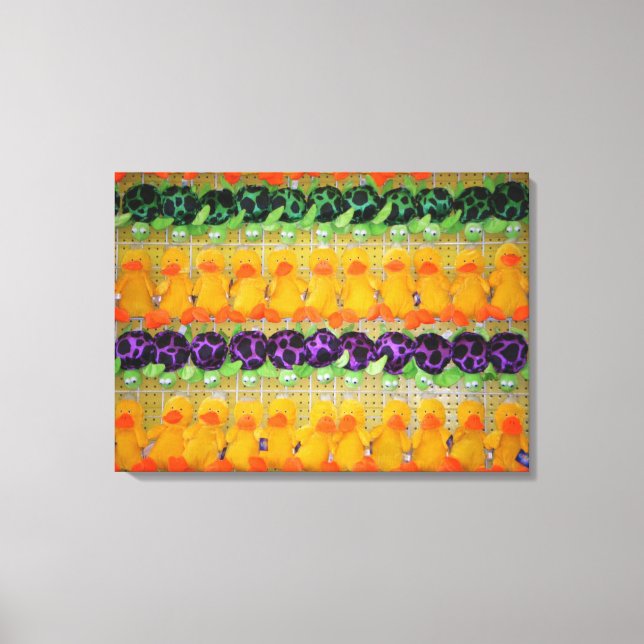 Carnival Pick-a-Prize Plush Toy Photo Canvas Print (Front)