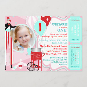 Carnival Pink 2 Invitation