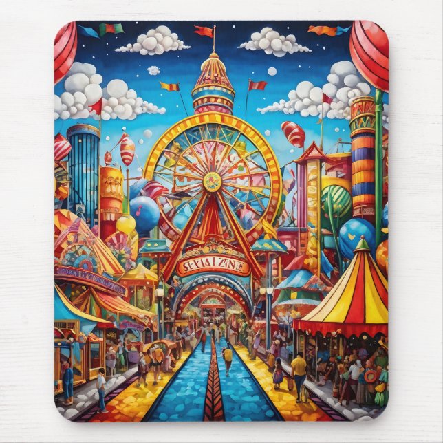Carnival Puzzle Mouse Pad (Front)