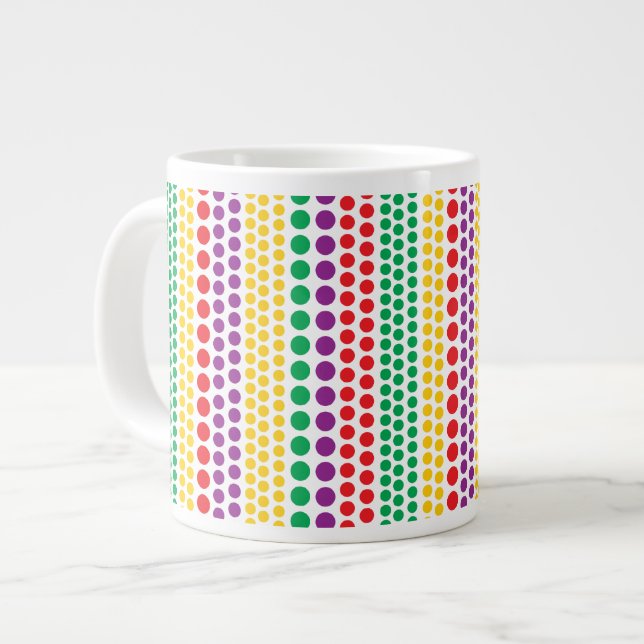 Carnival Rain Polka Dots Specialty Mugs (Front Left)
