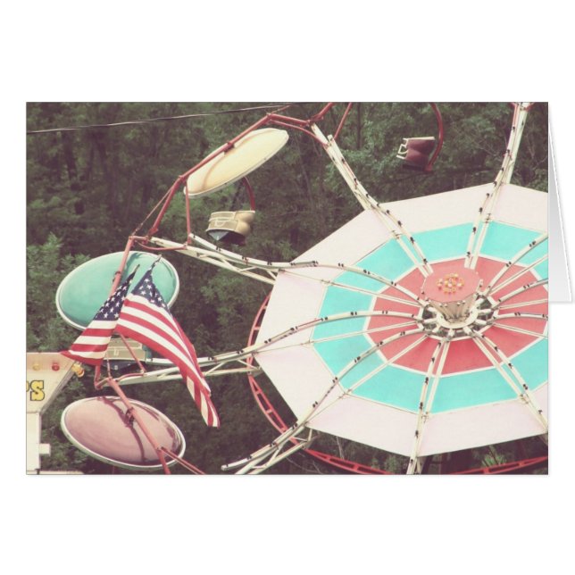 Carnival Ride Blank Inside All Occasions Cards (Front Horizontal)