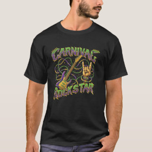 Carnival Rockstar Guitar Music Party Carnival Mard T-Shirt