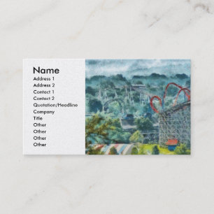 Carnival - Roller Coaster - The thrill ride Business Card