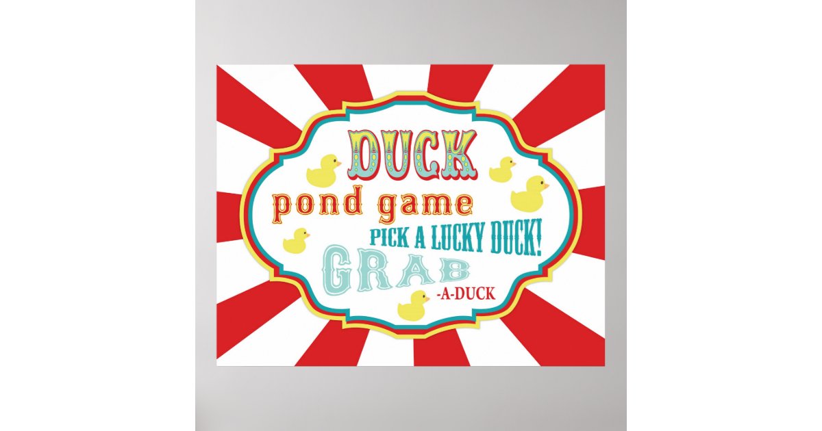 Kids always love the Duck Pond carnival game!  Carnival games, Vintage  carnival games, Carnival themed party