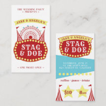 Carnival Themed Stag and Doe Tickets