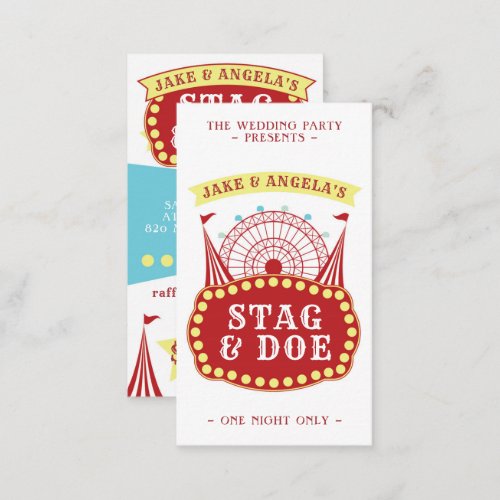 Carnival Themed Stag and Doe Tickets