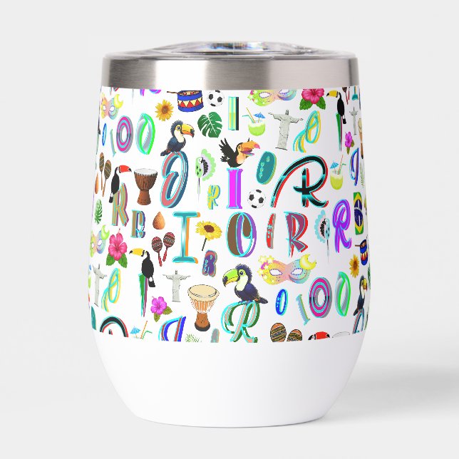 Carnival Thermal Wine Tumbler (Front)