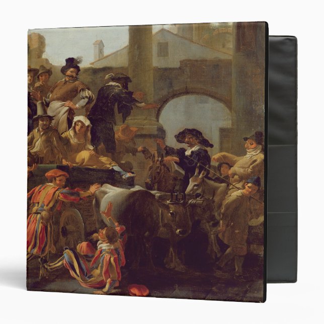 Carnival Time in Rome, 1653 (oil on canvas) Binder (Front/Inside)