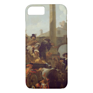 Carnival Time in Rome, 1653 (oil on canvas) iPhone 8/7 Case