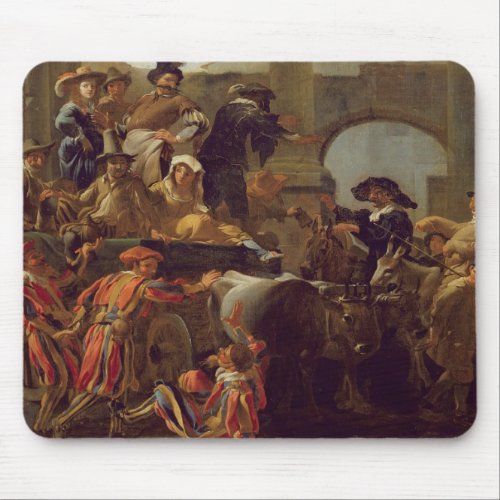 Carnival Time in Rome 1653 oil on canvas Mouse Pad