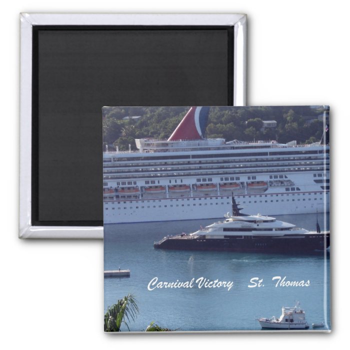 Carnival Victory  St. Thomas Fridge Magnet