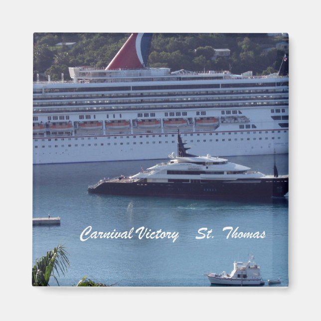 Carnival Victory  St. Thomas Magnet (Front)