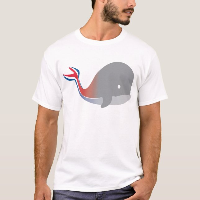 Carnival Whale Tail Cartoon Cruise T-Shirt (Front)