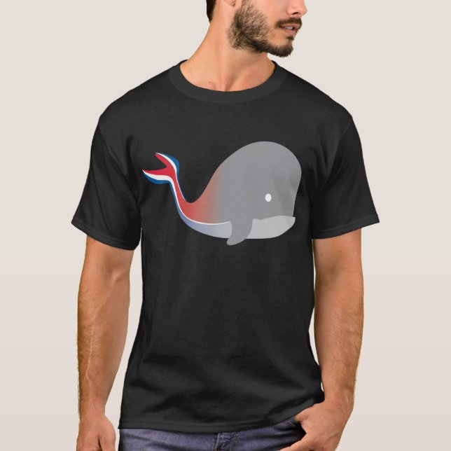 Carnival Whale Tail Cartoon Cruise T-Shirt (Front)