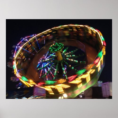 Carnival Wheel of lights Poster