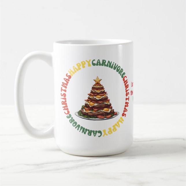 Carnivore Christmas Mug (Left)