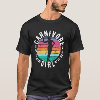 CARNIVORE GIRL MEAT EATER STEAK CUTE FIT COWGIRL T-Shirt