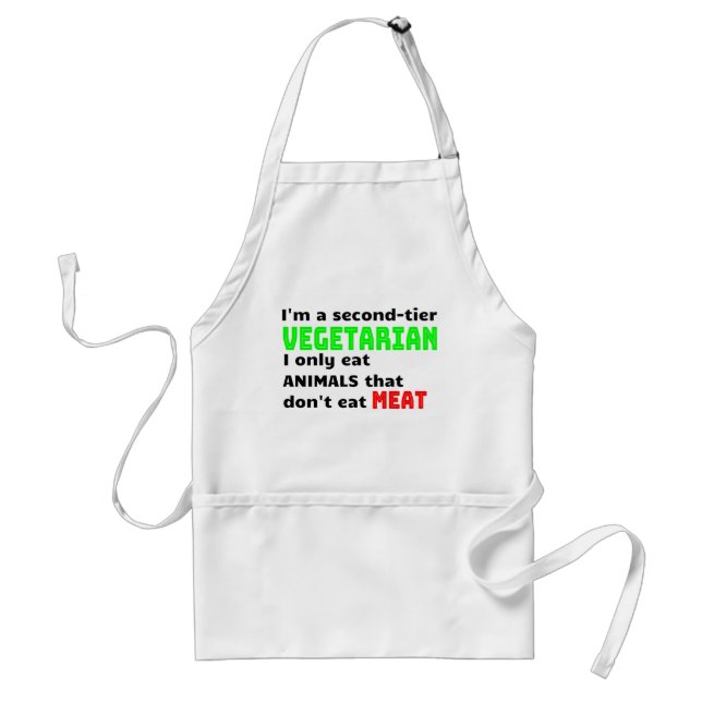 Carnivore Meat Lover Funny Sarcastic Gift Adult Apron (Front)