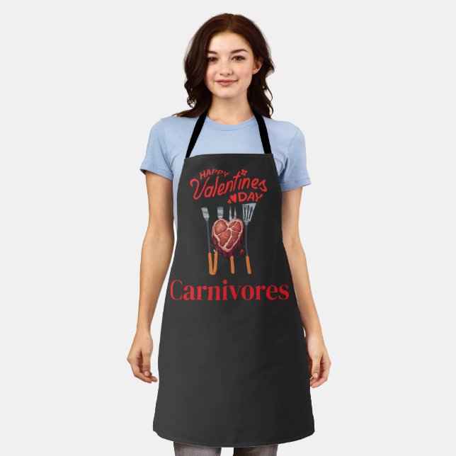 Carnivore Valentine's Day Apron (Worn)