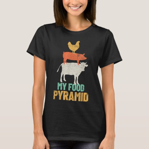 Carnivores Cow Pig Chicken Grilling BBQ T_Shirt