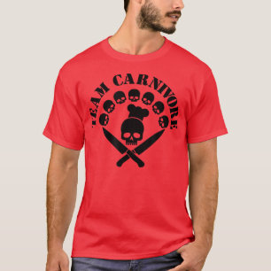 carnivores skull knifes bbq humor butcher smoking2 T-Shirt
