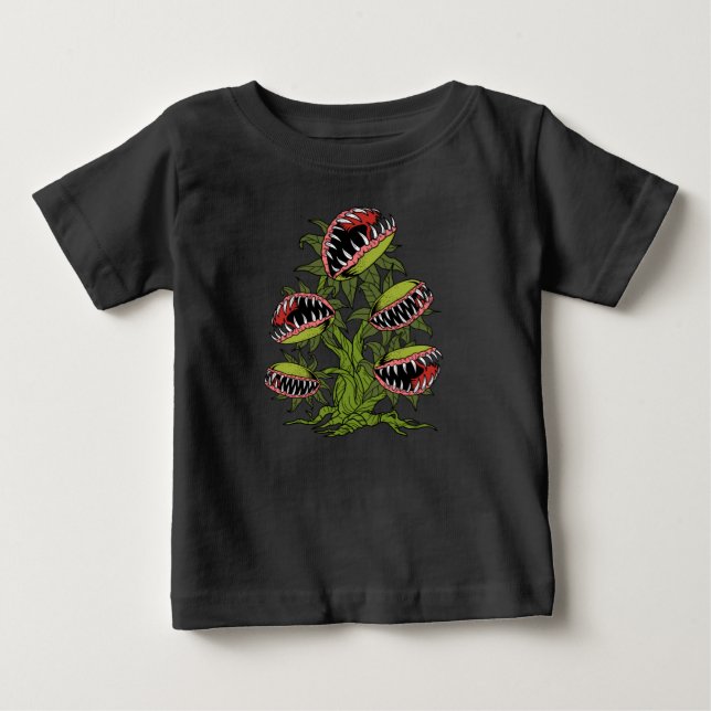 Carnivorous Plant Gifts Monster Venus Fly Trap Baby T-Shirt (Front)