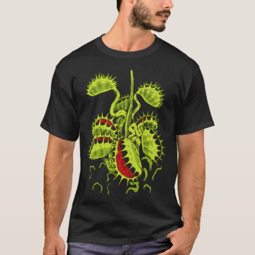 Carnivorous Plant Venus Fly Trap Botanical T_Shirt