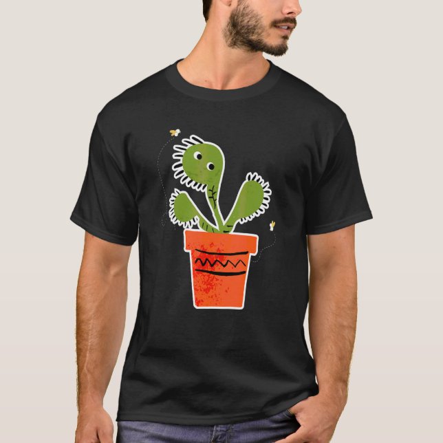 Carnivorous Plant Venus Flytrap I Garden Botany T-Shirt (Front)