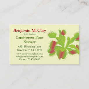 Carnivorous Plants Business Card