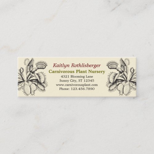 Carnivorous Plants Business Card