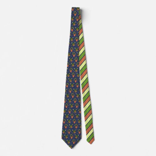Carnivorous Plants Nepenthes and Venus Fly Traps Neck Tie