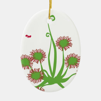 Carnivorous Sundew Plant Ceramic Ornament
