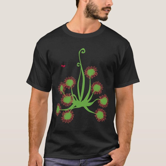 Carnivorous Sundew Plant T-Shirt (Front)