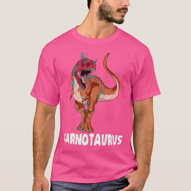 Carnotaurus Dinosaur Design T-Shirt (Front)