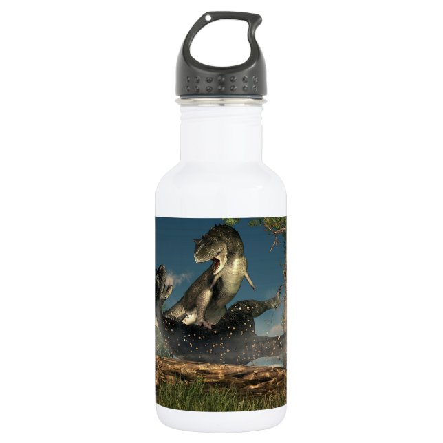 Carnotaurus Fight Water Bottle (Front)