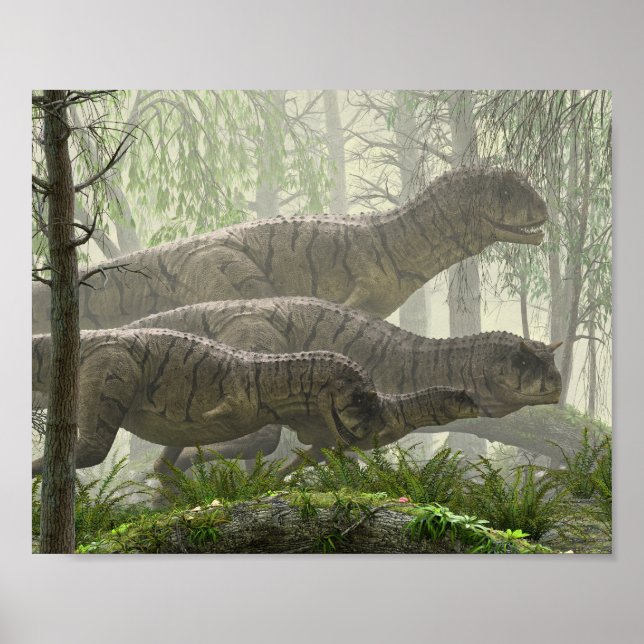Carnotaurus Herd Poster (Front)