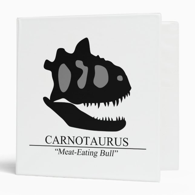 Carnotaurus Skull Binder (Front/Inside)