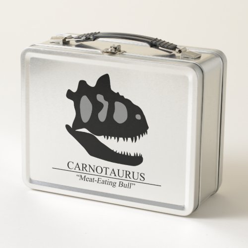 Carnotaurus Skull Metal Lunch Box